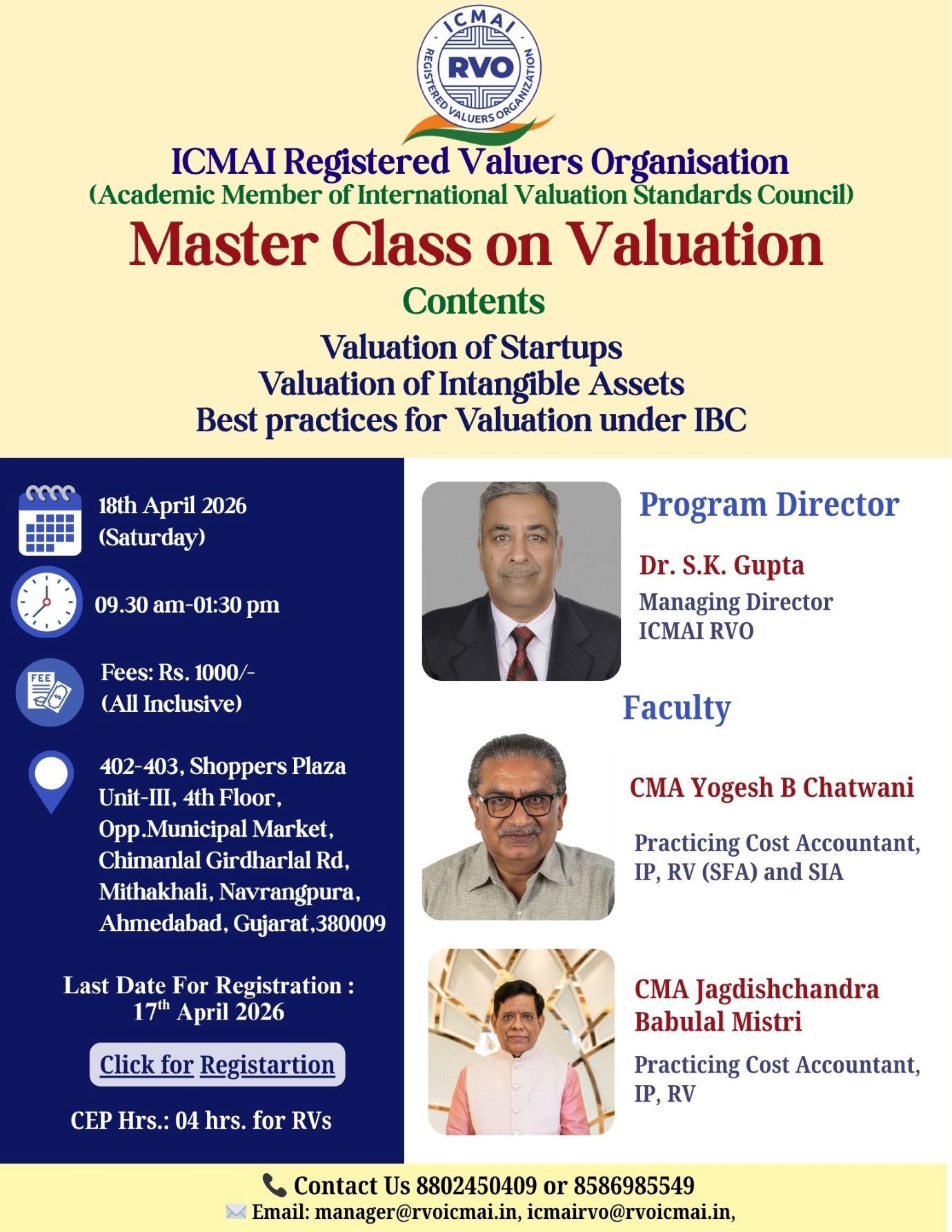 Physical Program-Ahmedabad