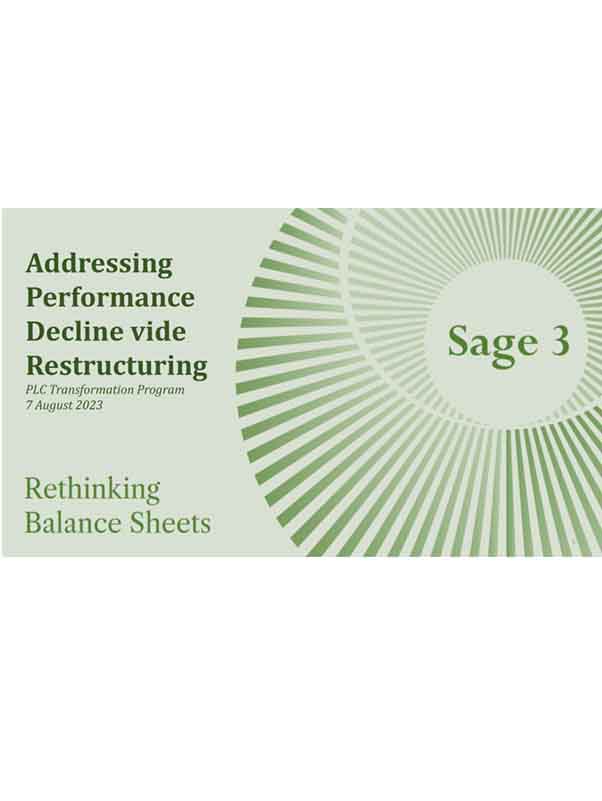 Addressing Performance Decline vide Restructuring