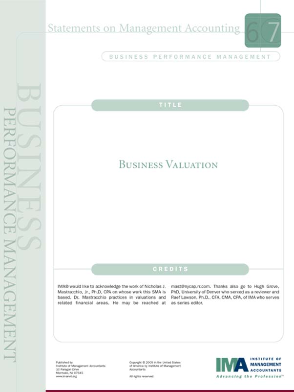 Business Valuation