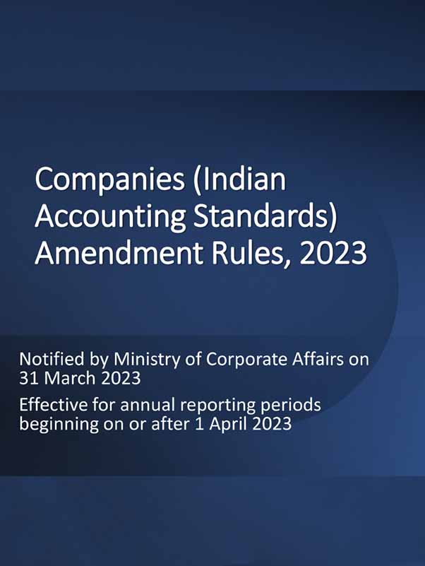Companies Indian Accounting Standards Amendment Rules 2023