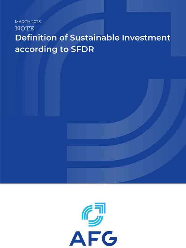 Definition of Sustainable Investment according to SFDR