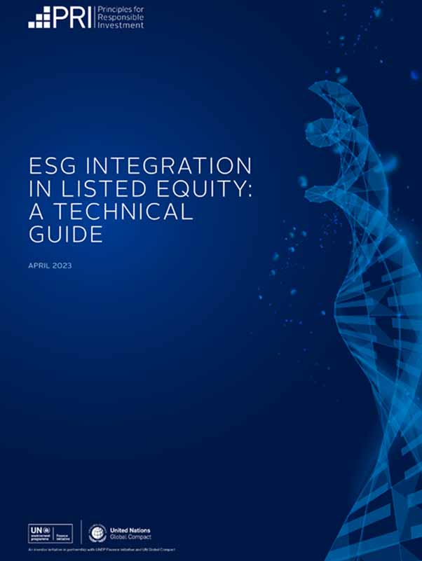 ESG INTEGRATION IN LISTED EQUITY A TECHNICAL GUIDE