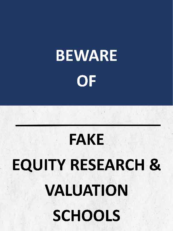 FAKE EQUITY RESEARCH & VALUATION SCHOOLS