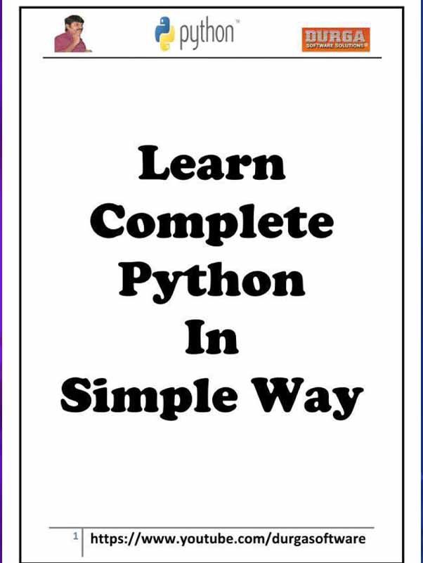 Learn Complete Python In Simple Way