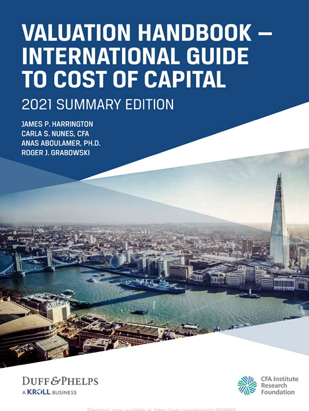 VALUATION HANDBOOK  INTERNATIONAL GUIDE TO COST OF CAPITAL