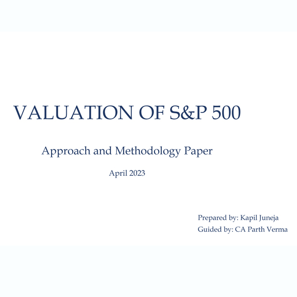 VALUATION OF S&P 500