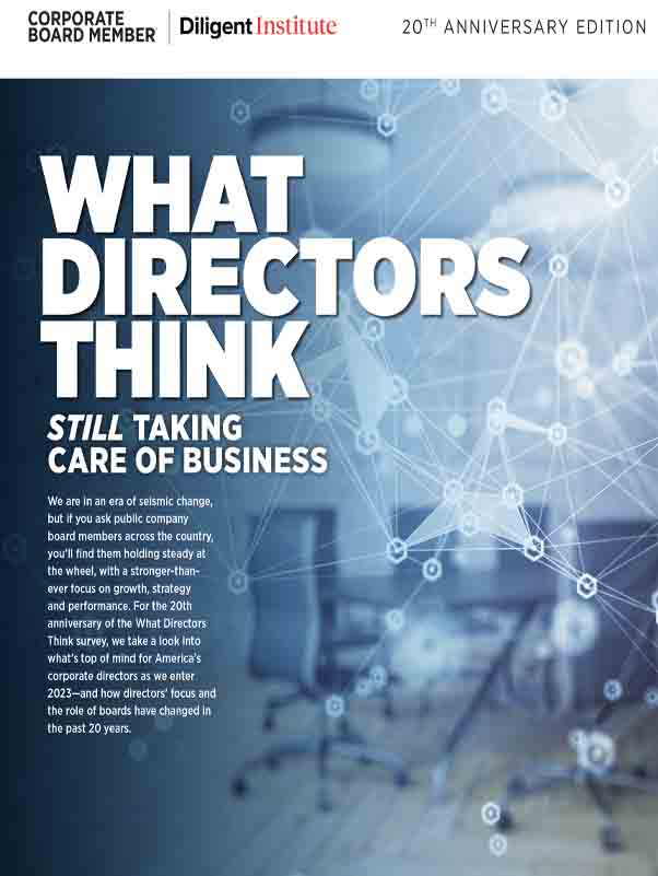 What directors think a new report