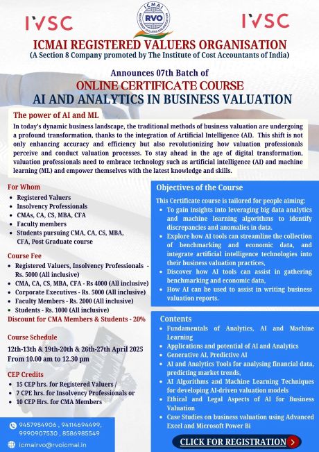 07th AI and Analytics in Business Valuation
