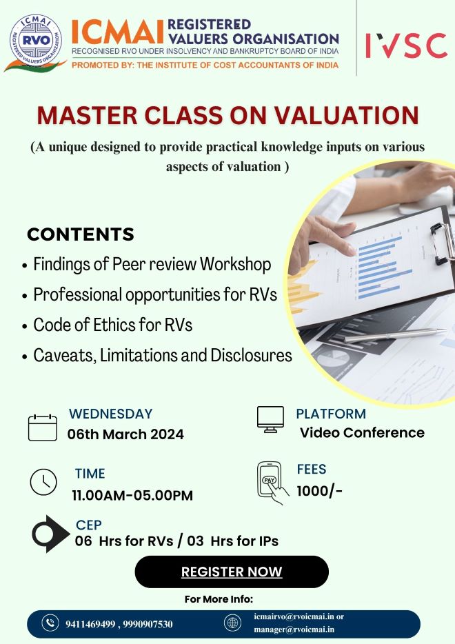 Master Class on Valuation 
