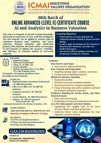08th Advance AI and Analytics In Business Valuation