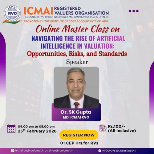 Online Master Class on Navigating the Rise of Artificial Intelligence in Valuation
