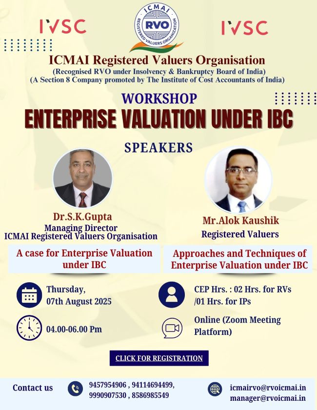 Enterprise Valuation under IBC
