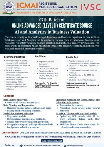 07th Advance AI and Analytics In Business Valuation