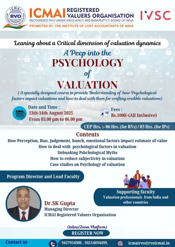 A Peep into the PSYCHOLOGY of Valuation