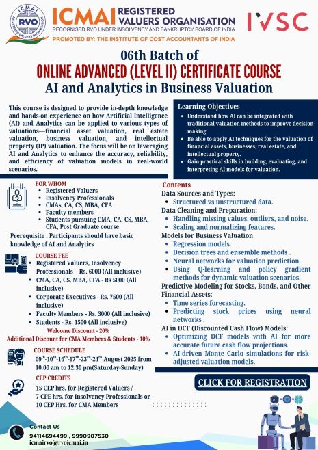 06th Advance AI and analytics in Business Valuation