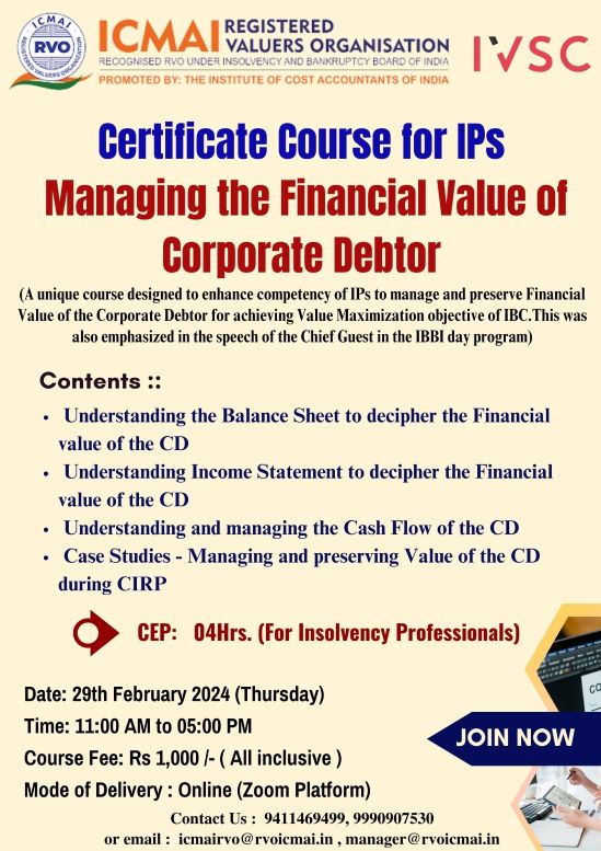 cert course for IPs CD