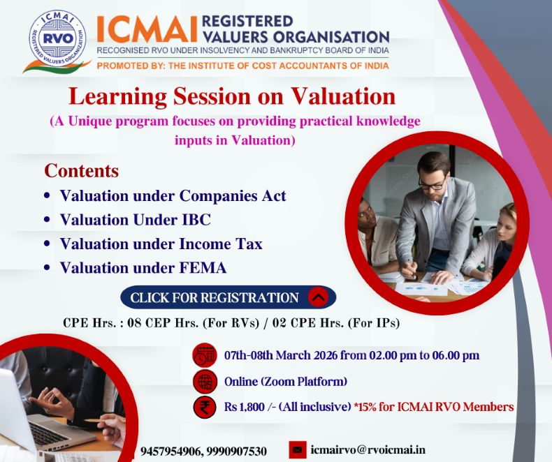 Learning Session on Valuation