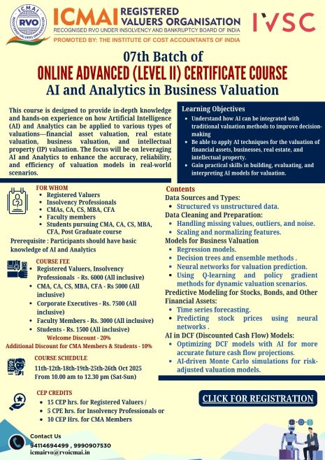 07th Advance AI and Analytics In Business Valuation