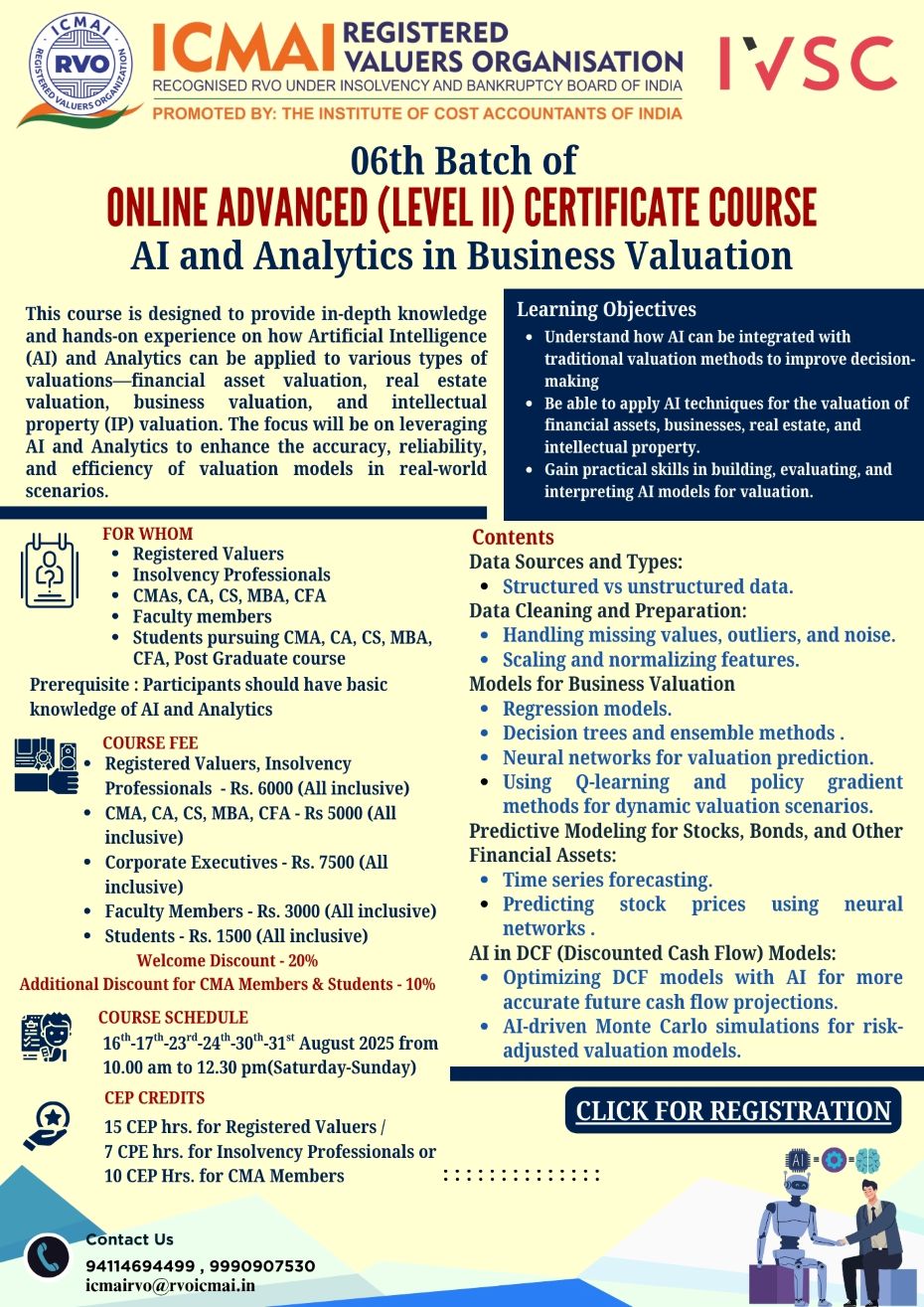 06th Advance AI and analytics in Business Valuation
