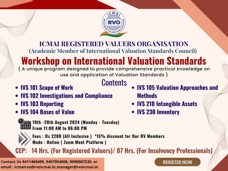 Workshop on International Valuation Standards