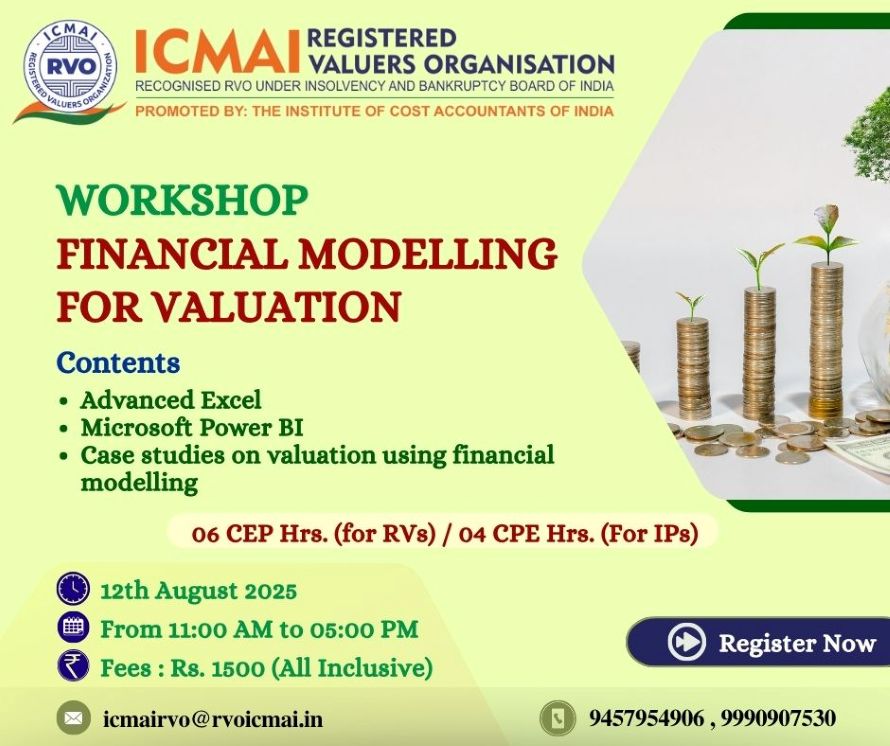 Workshop on Financial Modelling for Valuation