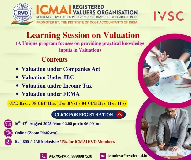 Learning Session on Valuation
