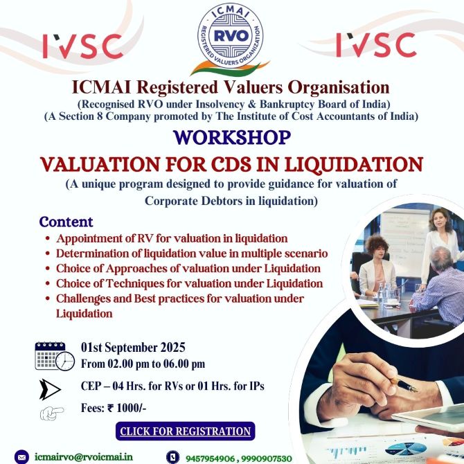 Valuation for CDs in liquidation