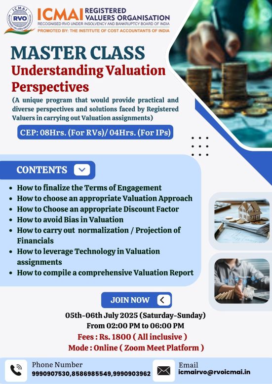 Master class Understanding Valuation Perspectives