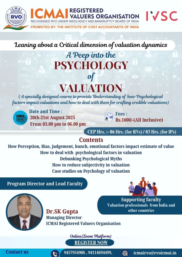 A Peep into the PSYCHOLOGY of Valuation