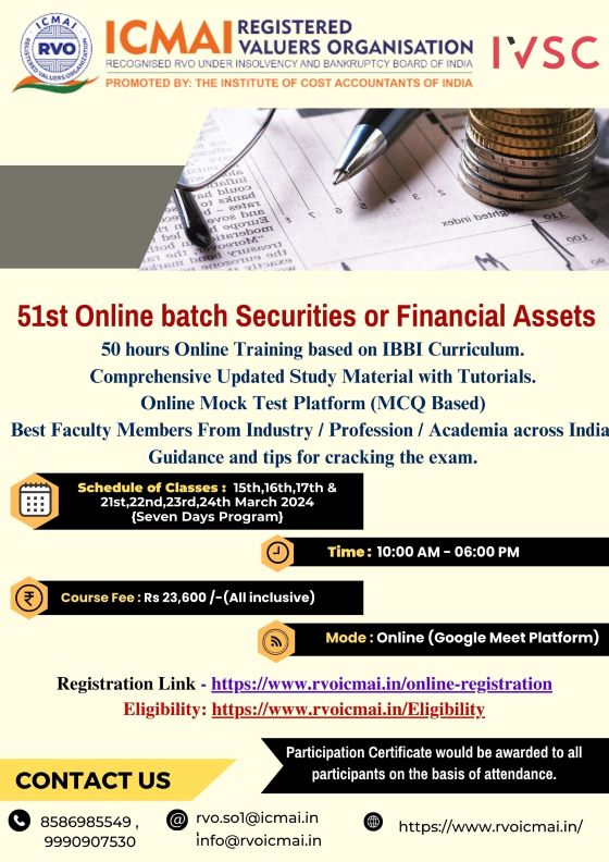 51st Securities and Financial Assets