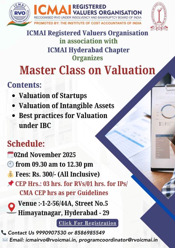 Master Class On valuation