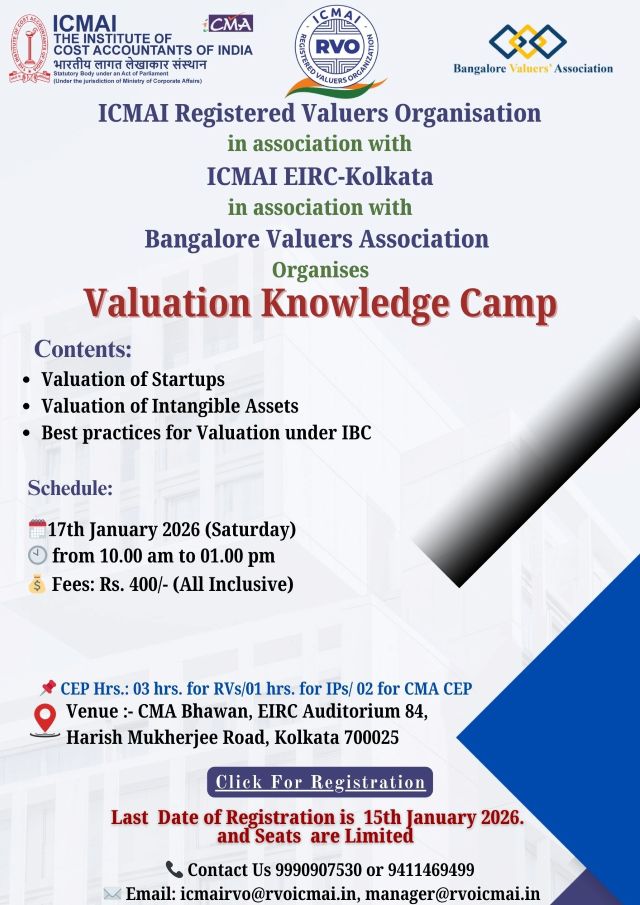 Physical Program at Kolkata  Valuation Knowledge  Camp