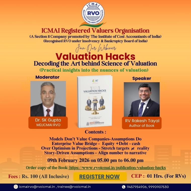 Join Our Webinar Valuation Hacks