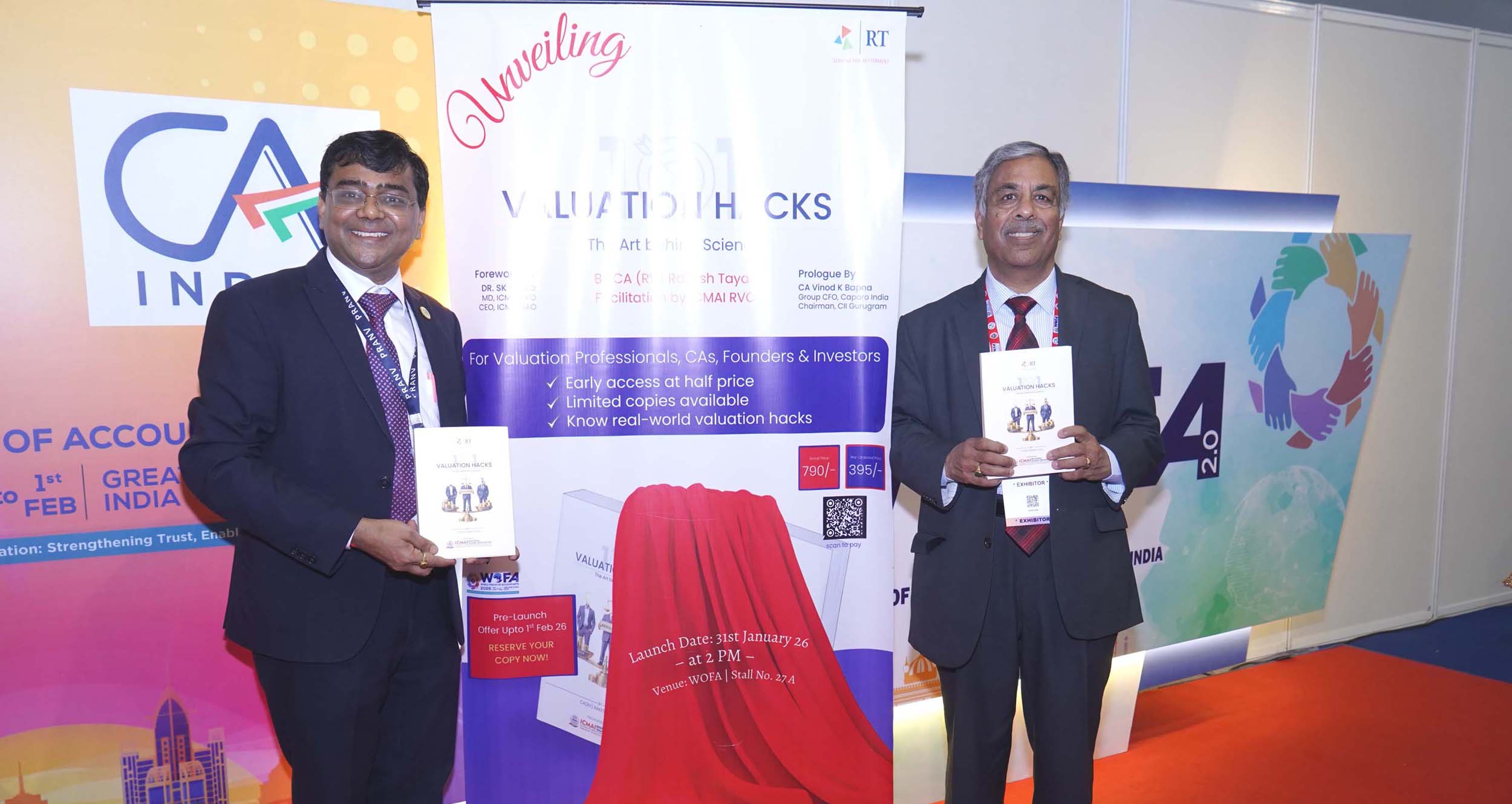 ICMAI RVO released a joint publication 101 Valuation Hacks on the sidelines of WOFA